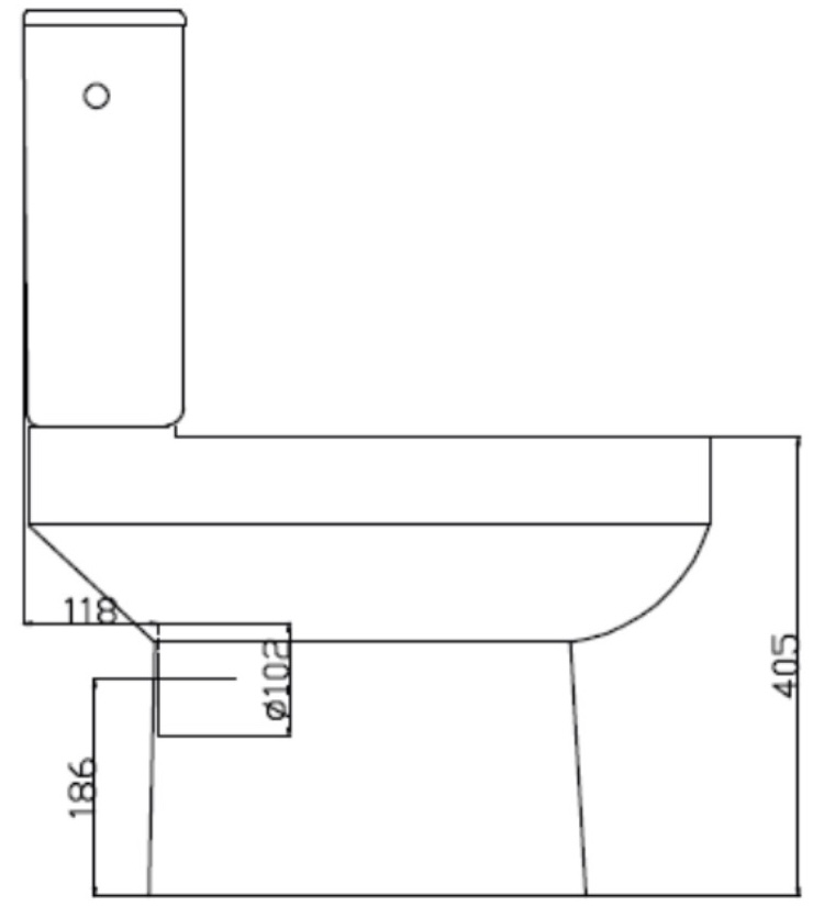 Ravak WC Concept Classic Combi RimOff (RKUM100007) Габаритные размеры