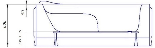 Redokss San Siracusa 160x70 Габаритные размеры