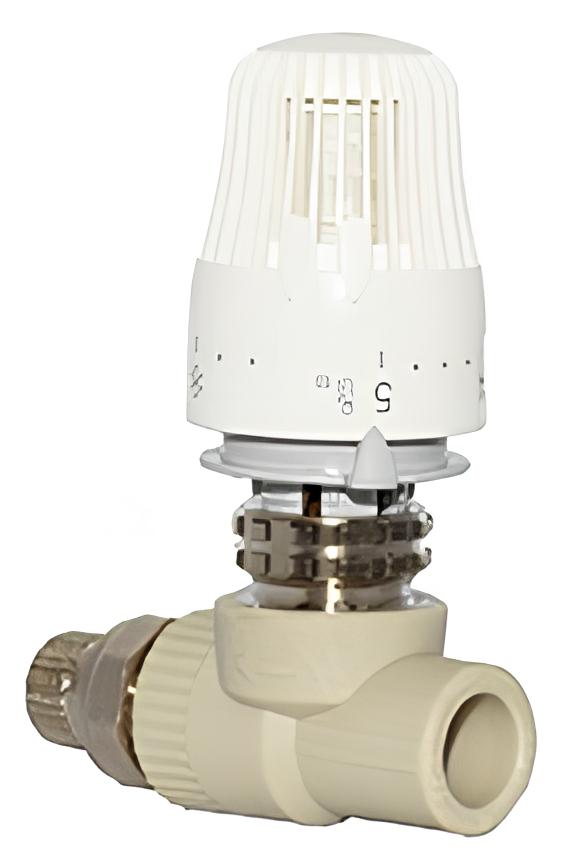 Кран радиаторный с термоголовкой FADO 20x1/2", прямой (PKT01) цена 1414 грн - фотография 2