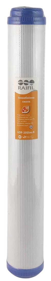 Картридж для фильтра Raifil 20 Slim смягчение (UDF-20 SLIM R/RESIN)