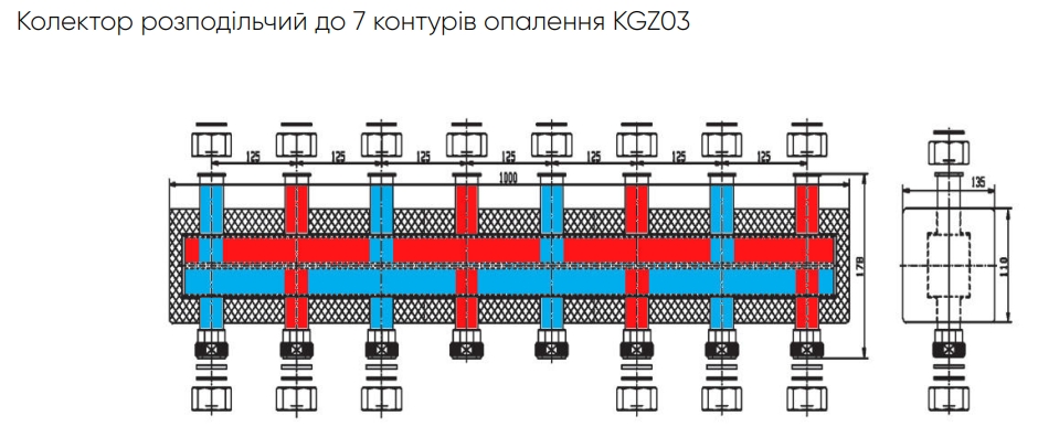 Fado x8 (KGZ03) Габаритные размеры
