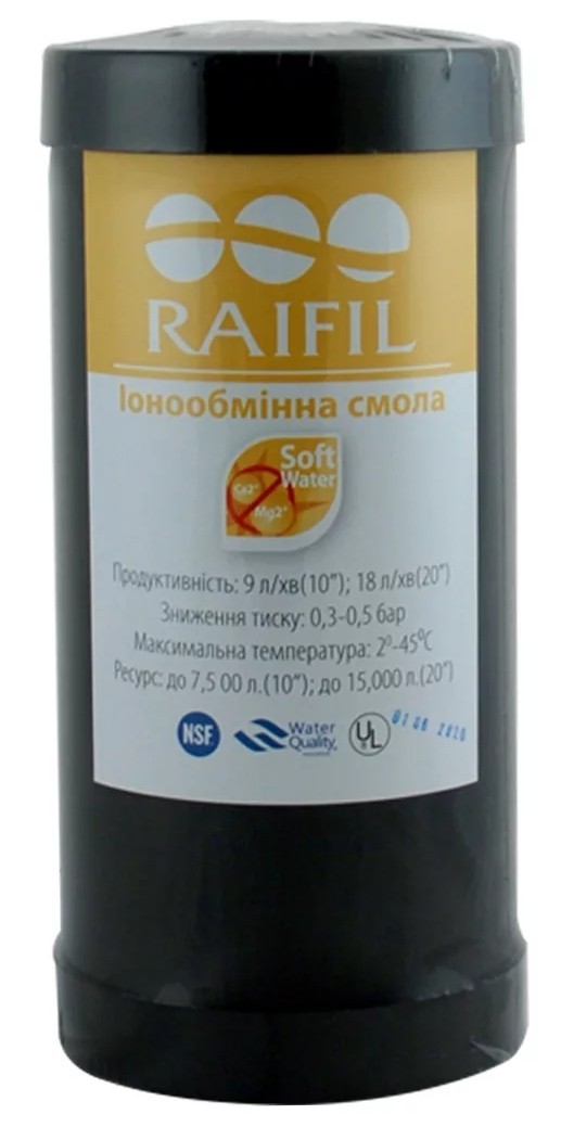 Картридж для фильтра Raifil 10 Big Blue смягчение (UDF-10-BP-RESIN)