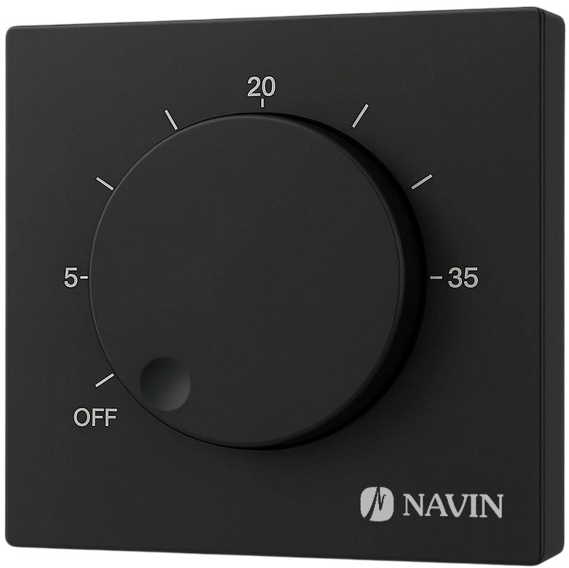 Терморегулятор Navin EH84BM-16A, черный (24-660171-0240)