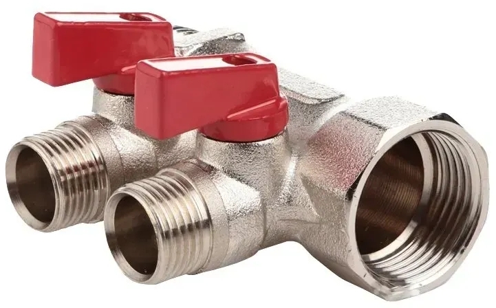 Коллектор с шаровыми кранами Fado 1" x 1/2"x2 (KSR12)