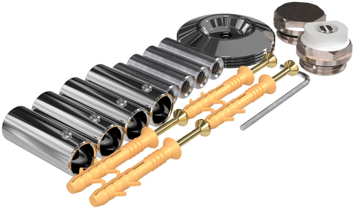 в продажу Комплект прихованого підключення Deffi Арт дизайн хром (A.SPAD.36.40.25.C) - фото 3