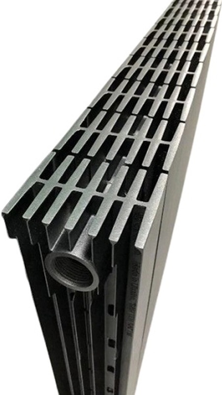 Радіатор для опалення ASG 500/100 Graphite (12 секцій) ціна 16304 грн - фотографія 2