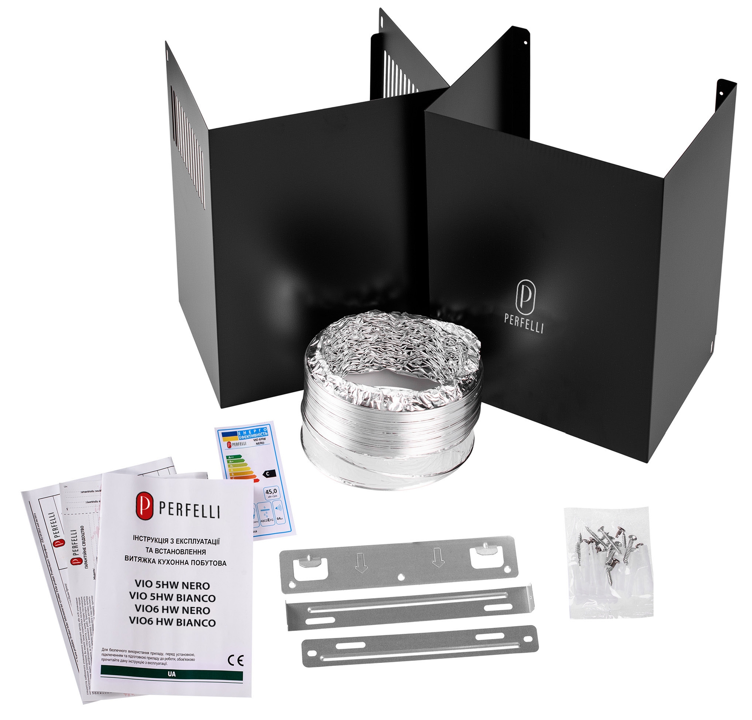 Кухонная вытяжка Perfelli Vio 6HW Nero внешний вид - фото 9