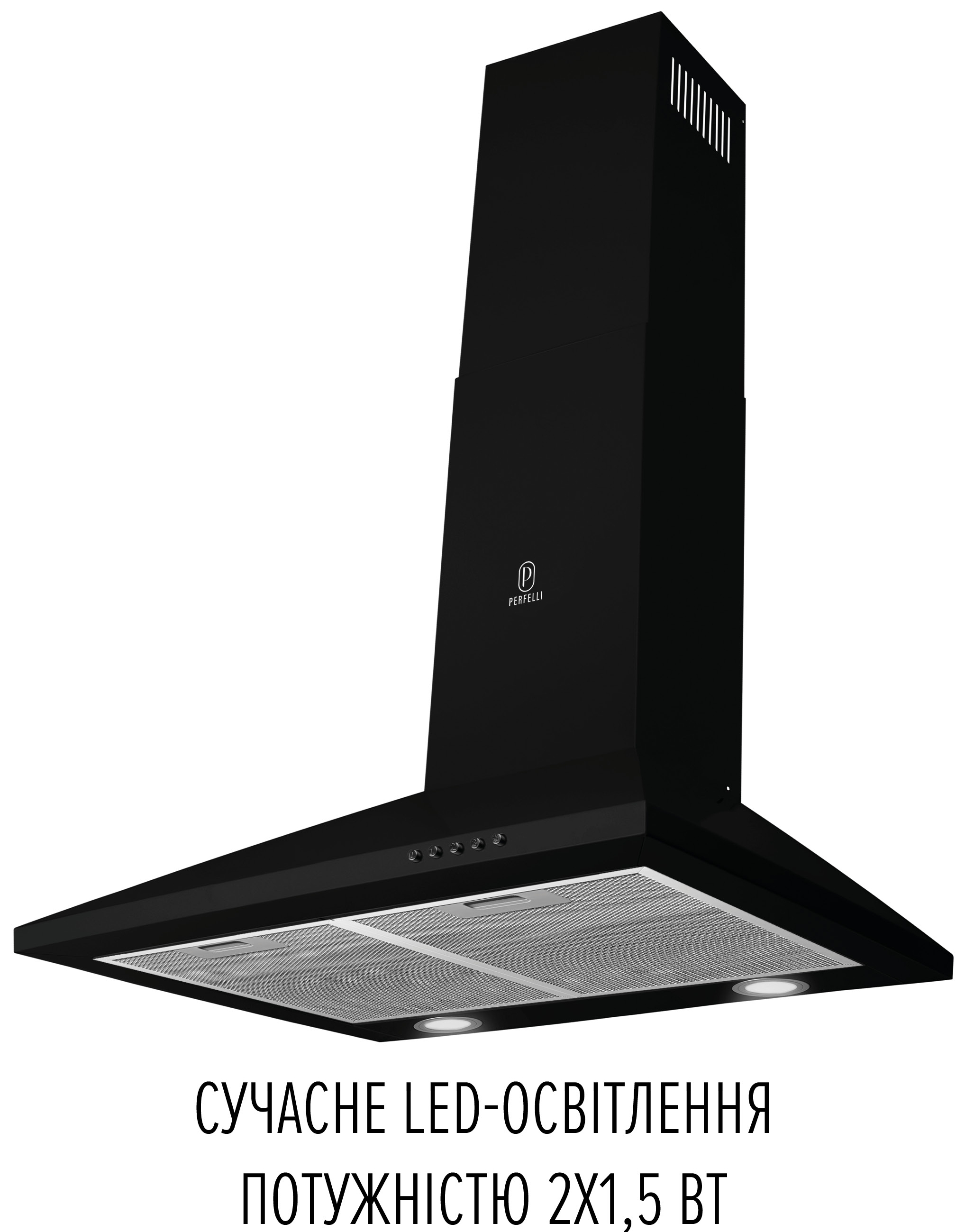 в продажу Кухонна витяжка Perfelli Costa 6HM Nero - фото 3