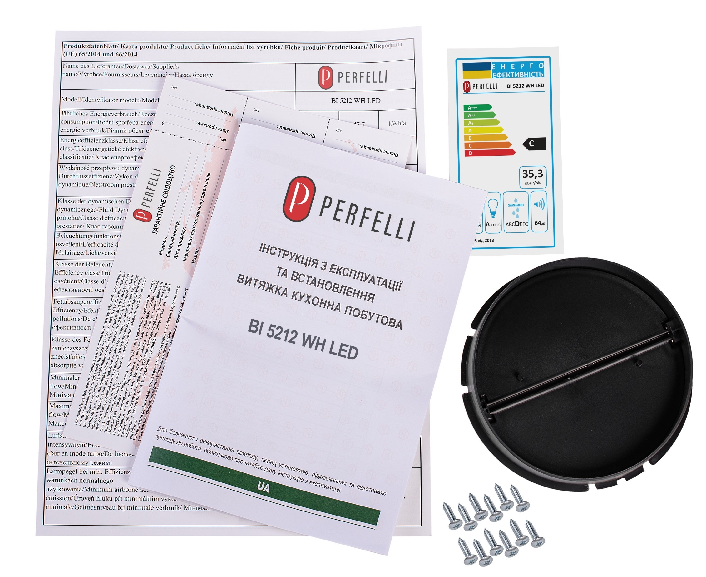 Кухонна витяжка Perfelli BI 5212 WH Led огляд - фото 11