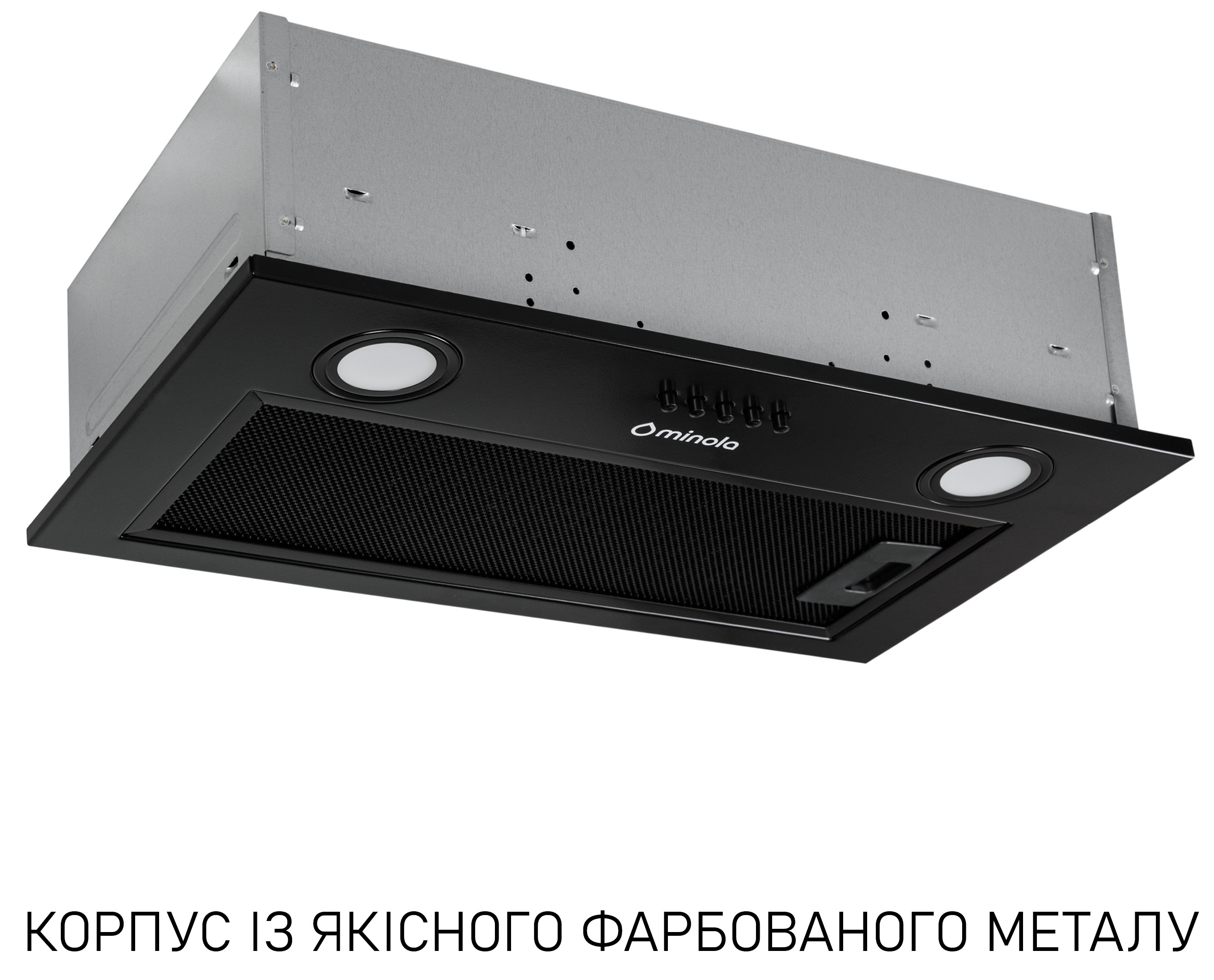 Кухонная вытяжка Minola HBI 5025 BLF Led цена 2599 грн - фотография 2