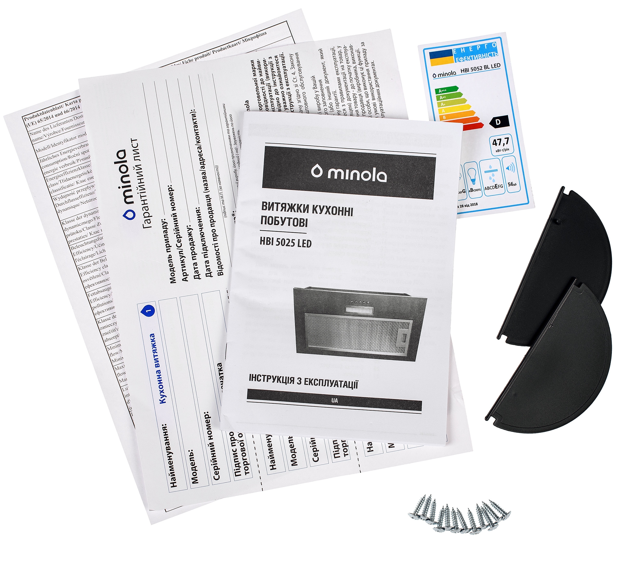 Кухонная вытяжка Minola HBI 5025 BLF Led внешний вид - фото 9