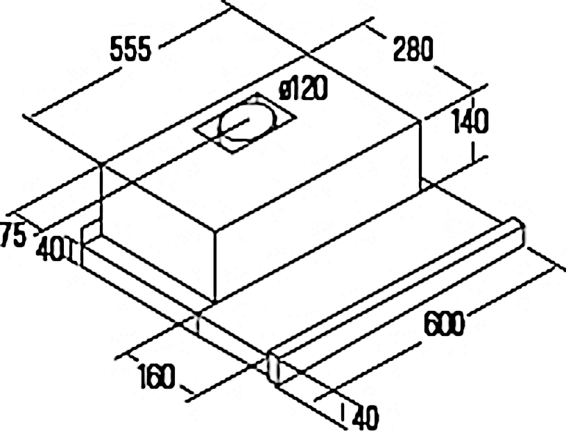 Cata TFK 6005 X (02034604) Габаритні розміри