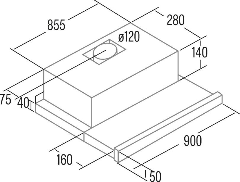 Cata TF-2003 Duralum 900 (02094305) Габаритные размеры