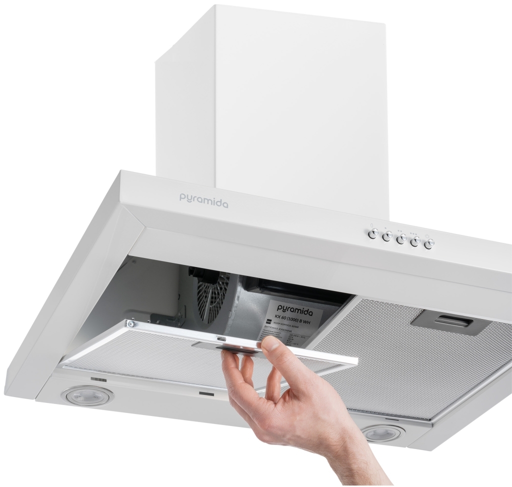 Кухонна витяжка Pyramida KX 60 (1000) B WH відгуки - зображення 5