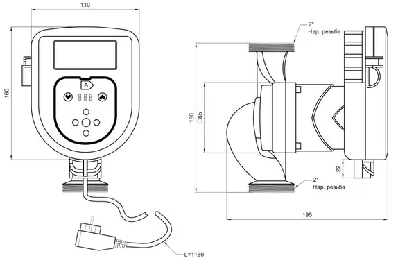 Thermo Alliance LPS-A 32/100/180 (LPSA32100180) Габаритные размеры