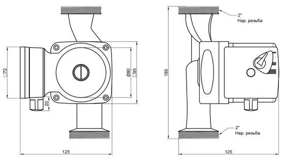 Thermo Alliance LPS 32/60/180 (LPS3260180) Габаритные размеры