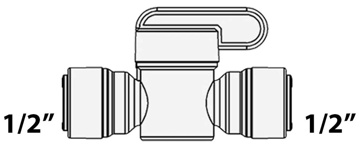 Кран Raifil 1825-F (цанга 1/2" - цанга 1/2") ціна 310 грн - фотографія 2