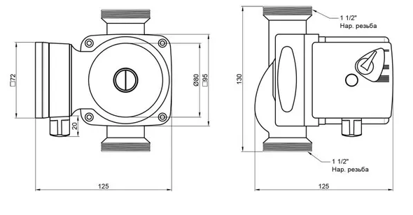 Thermo Alliance LPS 25/40/130 (LPS2540130) Габаритные размеры