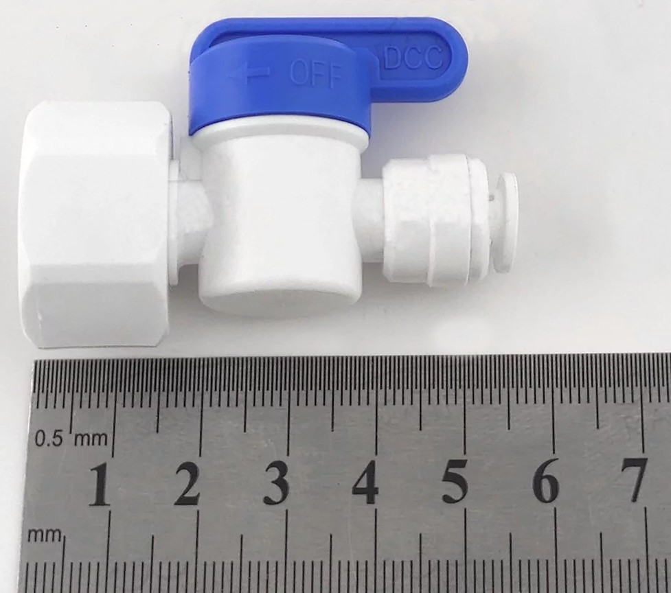 Кран Raifil 1825-Q (D) (цанга 1/4" - різьба 1/2") ціна 258 грн - фотографія 2