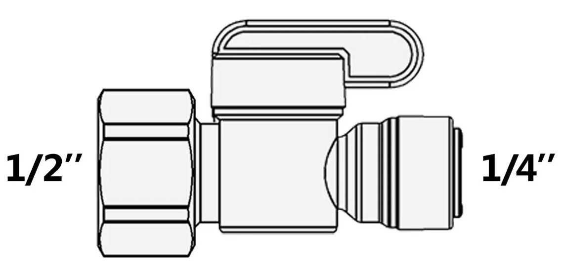в продажу Кран Raifil 1825-Q (D) (цанга 1/4" - різьба 1/2") - фото 3