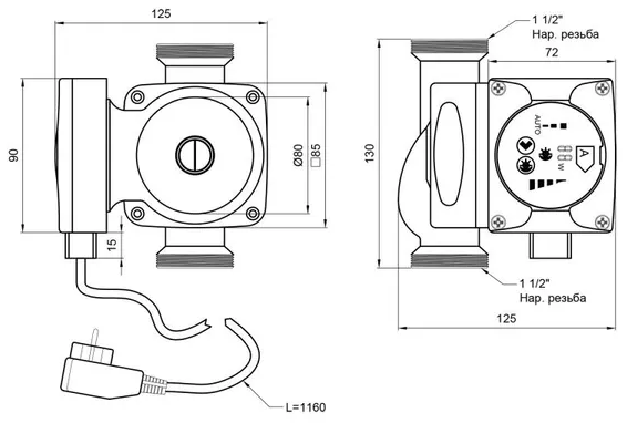 Thermo Alliance LPS-A 25/40/130 (LPSA2540130) Габаритные размеры