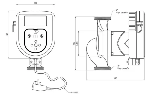 Thermo Alliance LPS-A 32/80/180 (LPSA3280180) Габаритные размеры