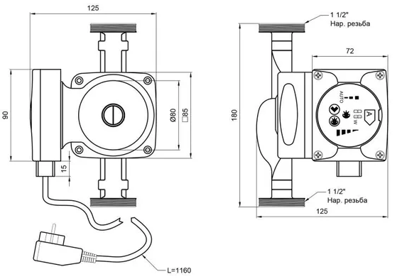 Thermo Alliance LPS-A 25/40/180 (LPSA2540180) Габаритные размеры