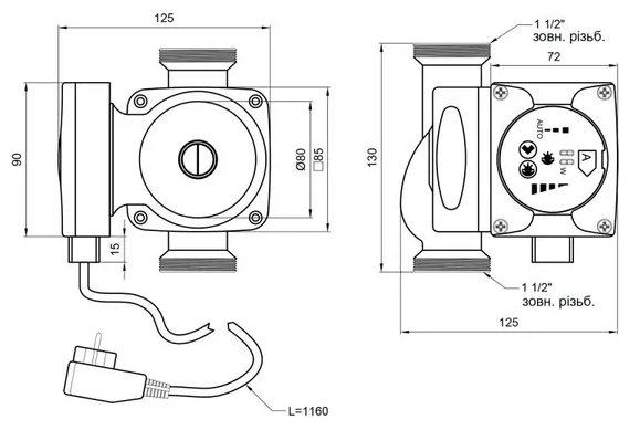 Thermo Alliance LPS-A 25/60/130 (LPSA2560130) Габаритные размеры
