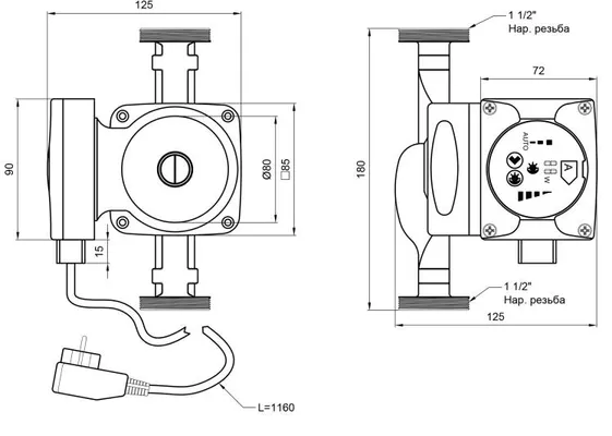 Thermo Alliance LPS-A 25/60/180 (LPSA2560180) Габаритные размеры
