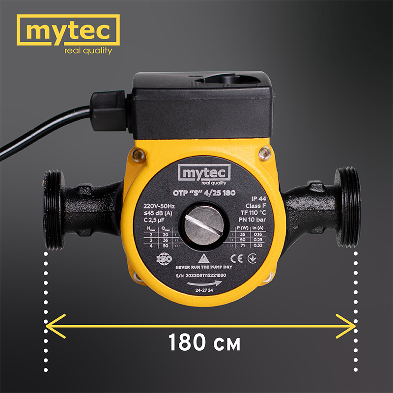 в продаже Циркуляционный насос Mytec OTP 4/25S 180 (23278) - фото 3