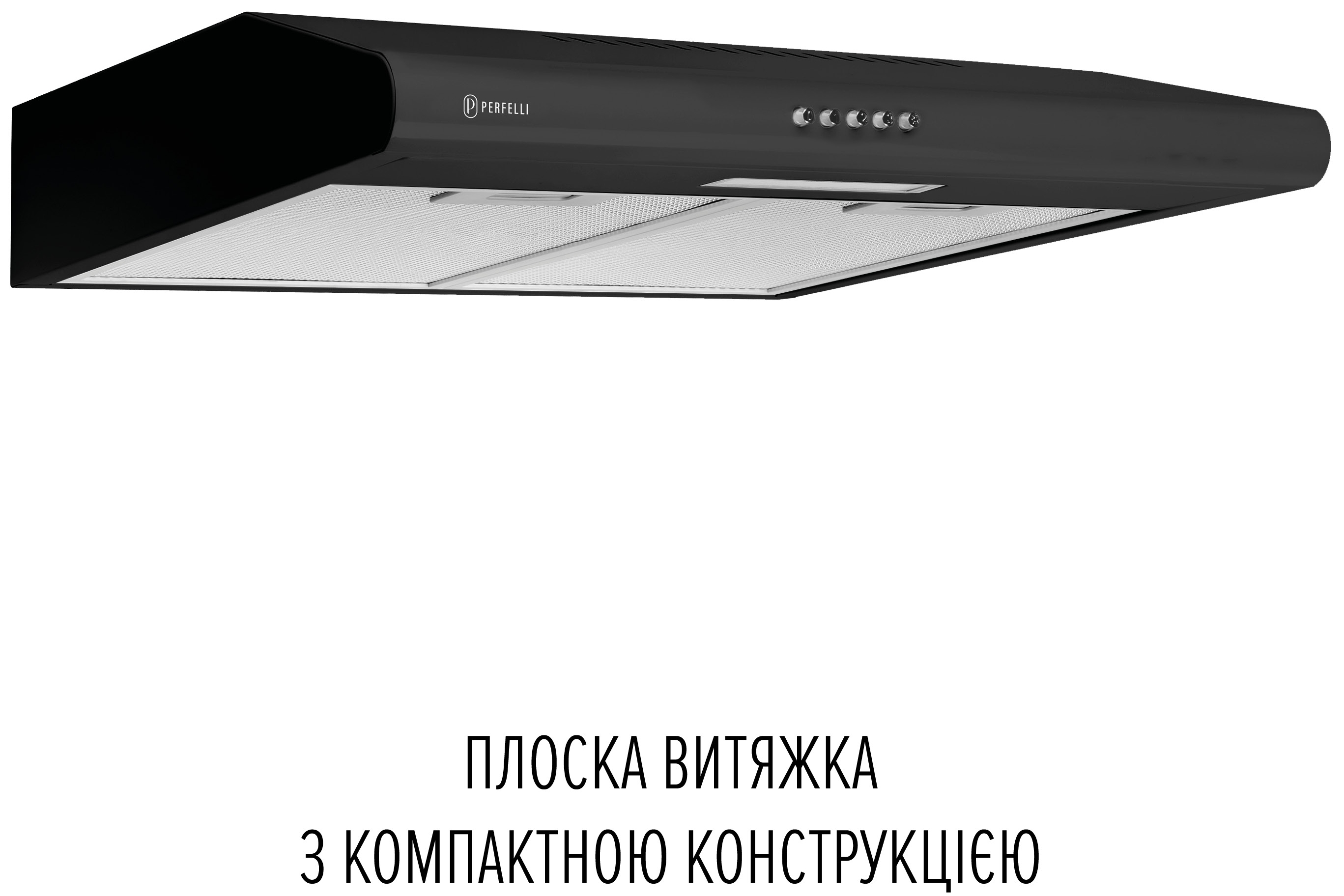 Кухонна витяжка Perfelli Clio 5 DM Nero ціна 2899 грн - фотографія 2