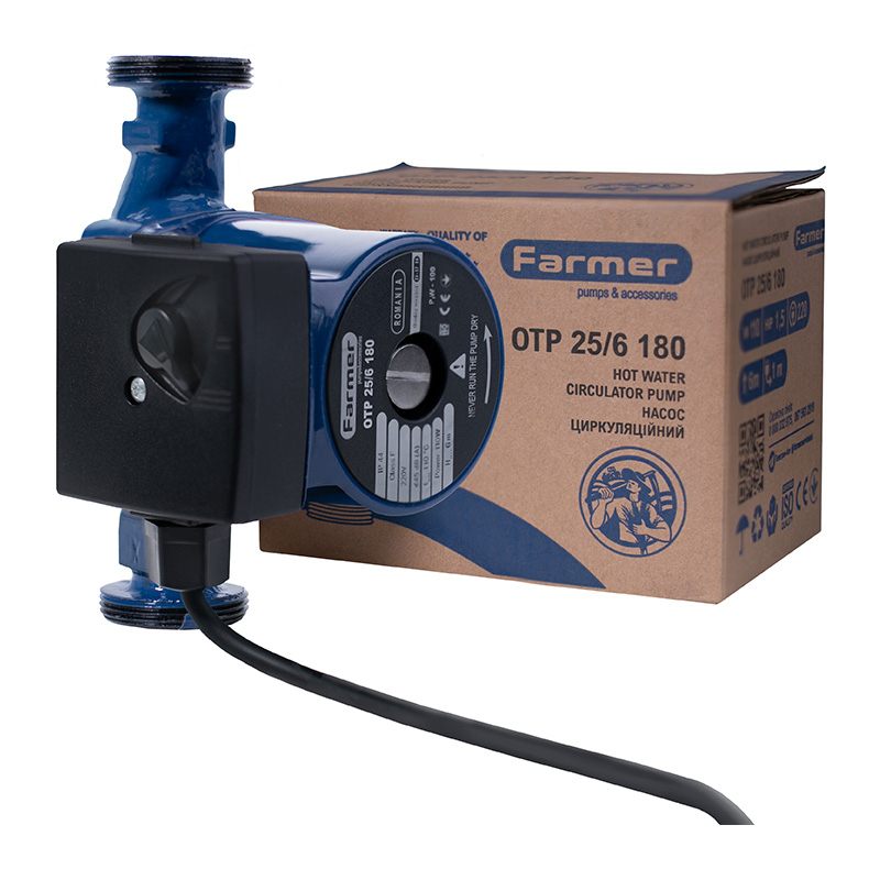 Инструкция циркуляционный насос Farmer 25/6-180 (20880)