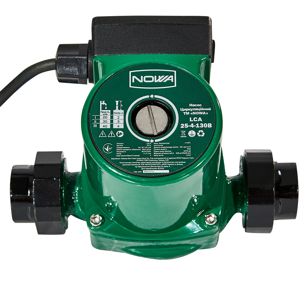 Циркуляционный насос Nowa LCA 25-4-130B (188801) инструкция - изображение 6