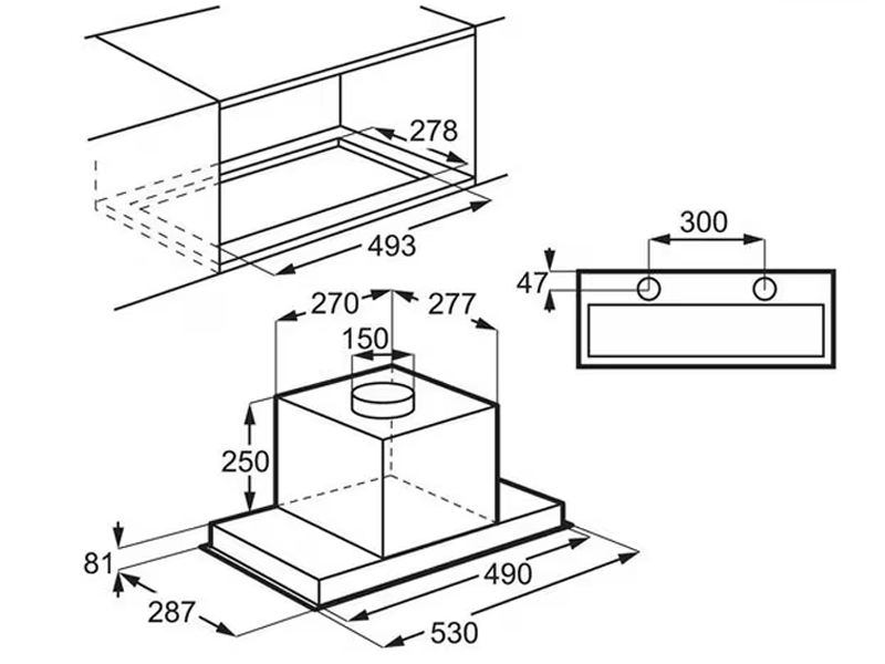 Electrolux CFG526R Габаритные размеры