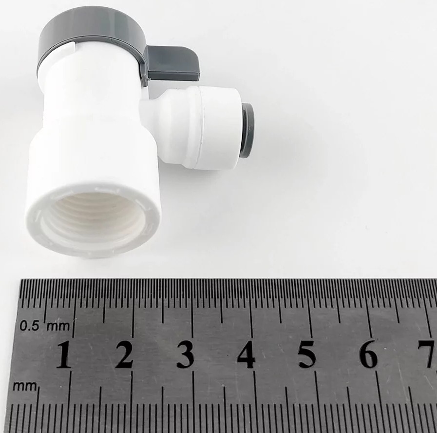 Кран на бак Raifil 1823-E (резьба 3/8" - цанга 1/4") цена 279 грн - фотография 2