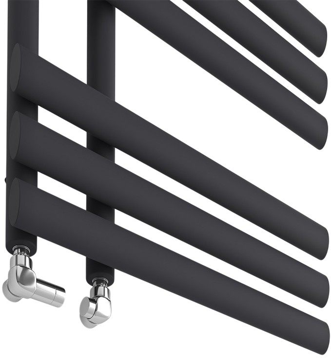 Рушникосушка Ideale Eva 11 12/1130/500, чорна ціна 12052 грн - фотографія 2