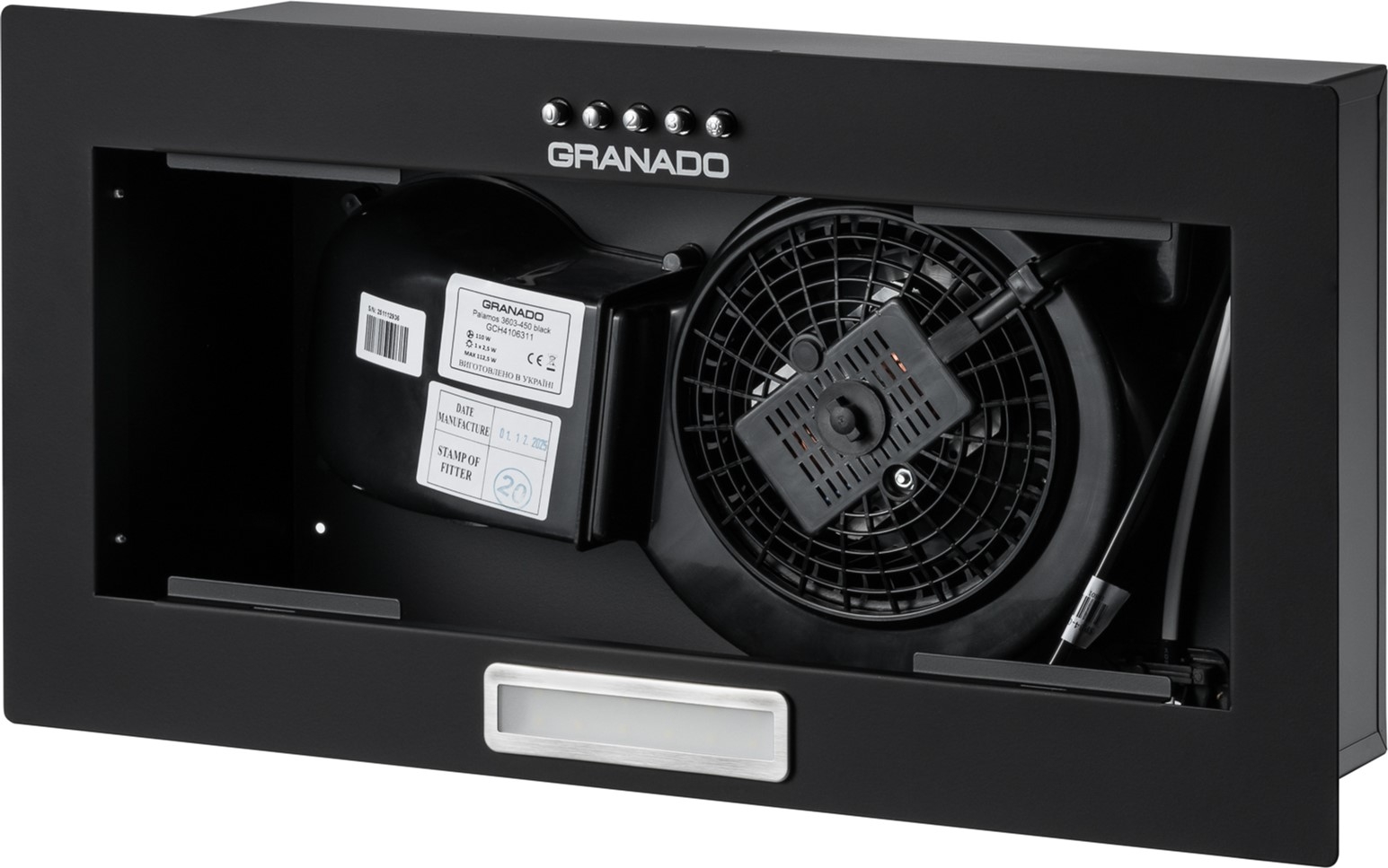 Кухонная вытяжка Granado Palamos 3603-450 Black отзывы - изображения 5