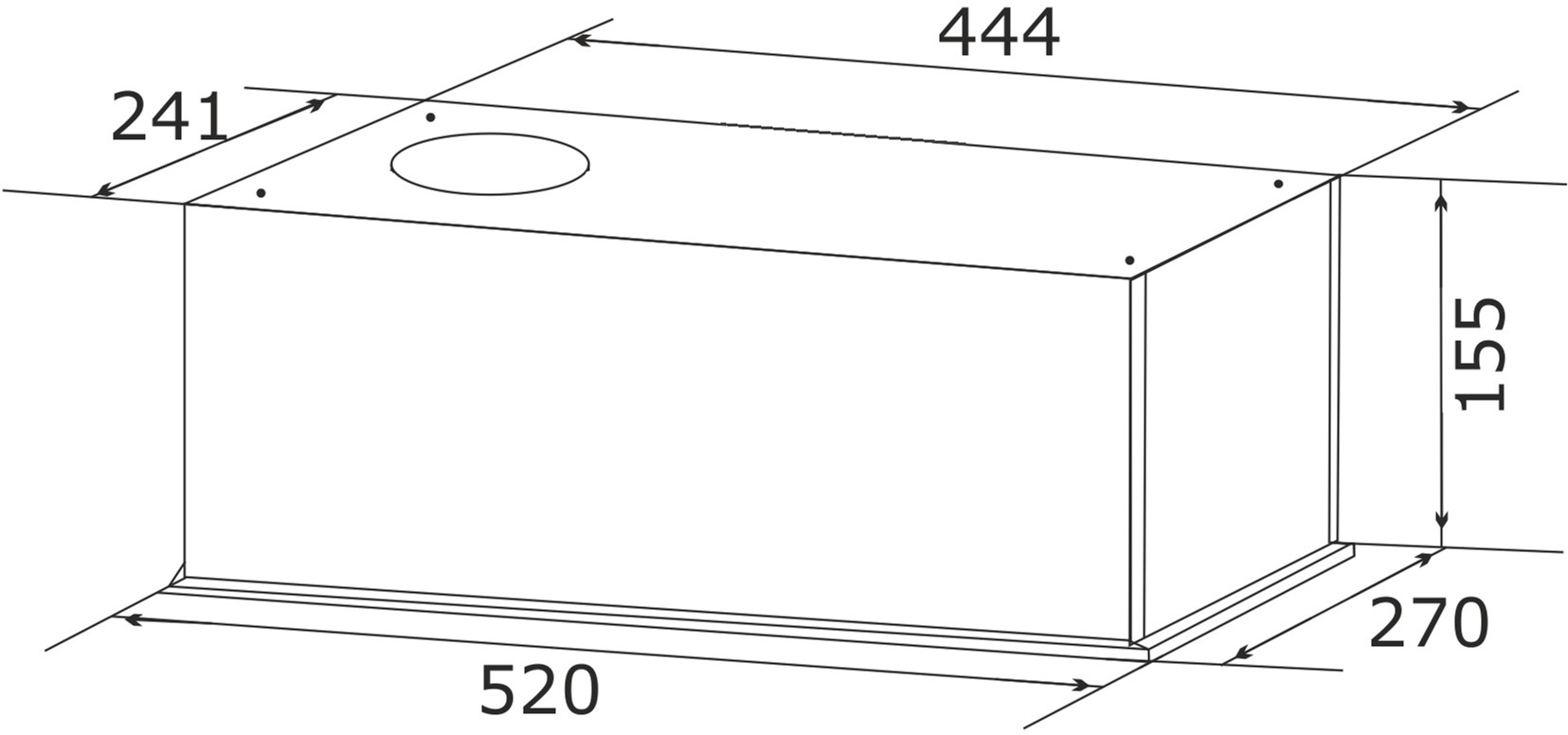 Granado Palamos 3603-450 White Габаритные размеры