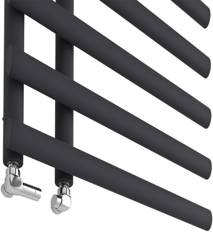 Рушникосушка Ideale Emma 11 10/1140/500, чорна ціна 10565 грн - фотографія 2