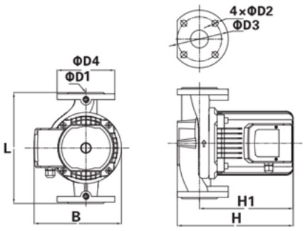 Shimge XP65-12F-300 Габаритні розміри