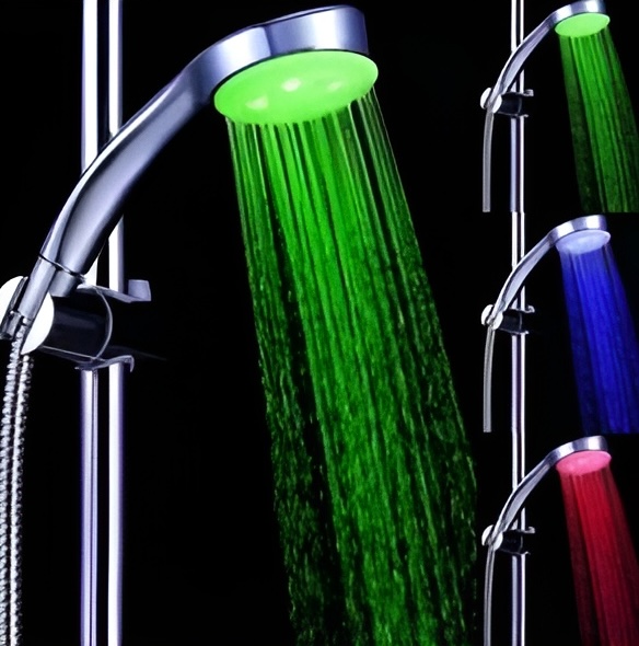 Лійка для душу Santeh LED Classic 2 (LD8008-A15) ціна 433 грн - фотографія 2