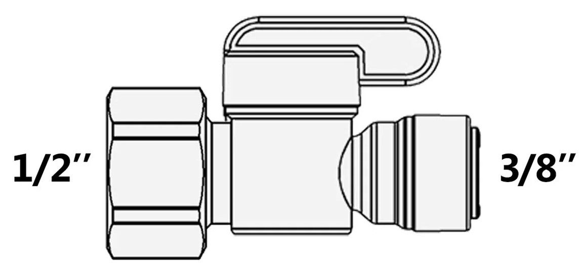 в продаже Кран Raifil 1825-S (резьба 1/2" - цанга 3/8") - фото 3