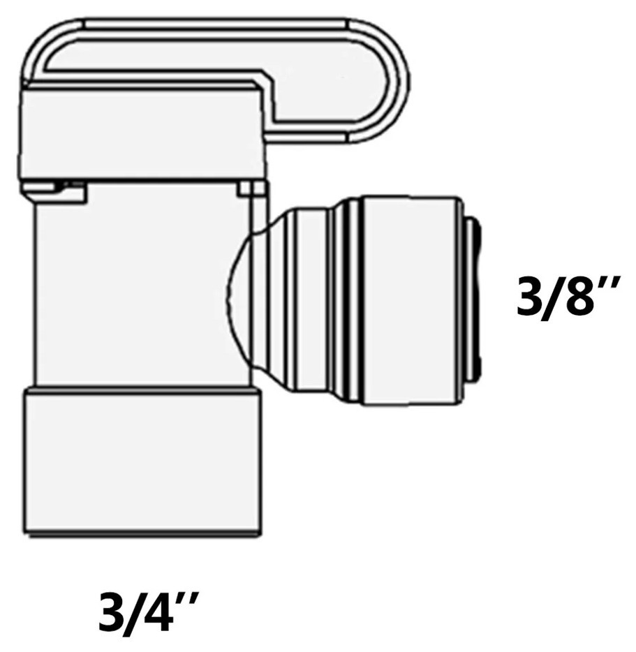 в продаже Кран на бак Raifil 1823-K (резьба 3/4" - цанга 3/8") - фото 3