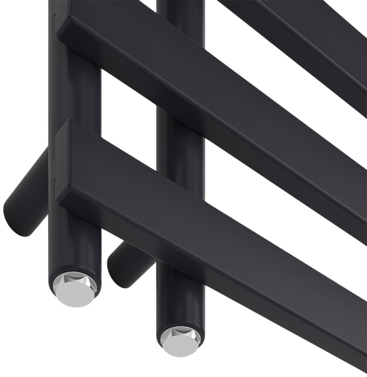 Рушникосушка Ideale Aurora 11 8/800/450, чорна ціна 8173 грн - фотографія 2