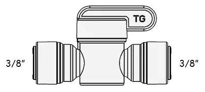 в продаже Кран Organic Filter Co. BV-107-EZ / WB-CV1366 (цанга 3/8" - цанга 3/8") - фото 3
