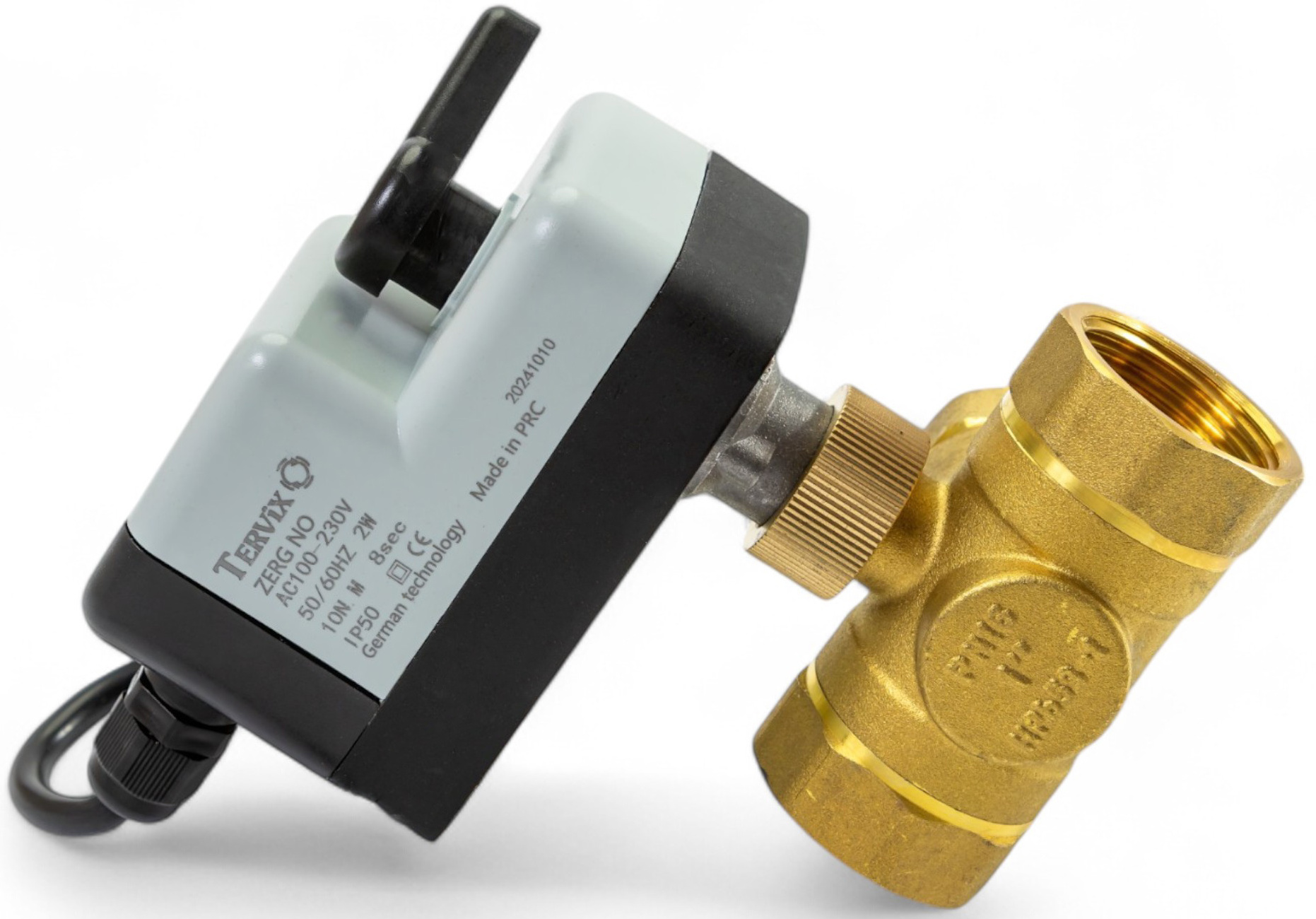 в продажу 3-ходовий зонний клапан з самозворотним електроприводом Tervix Pro Line Zerg 1/2" DN15 (206112) - фото 3