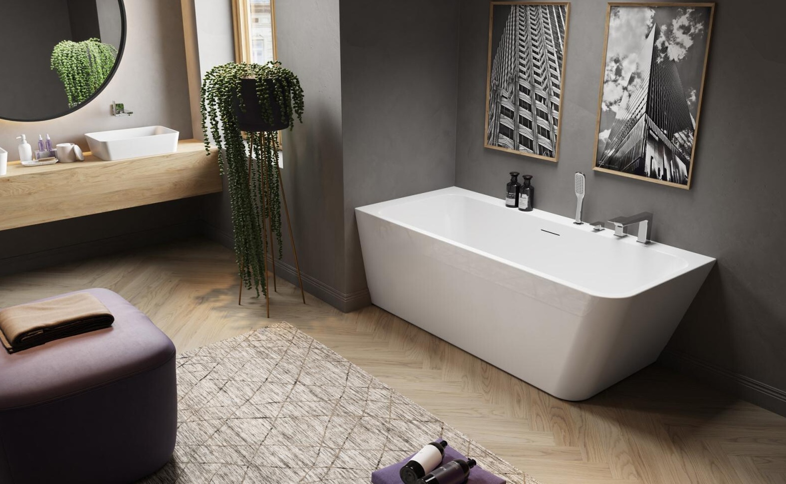 Ванна Radaway Gloria 160x73 (WA1-54-160x073L) ціна 95368 грн - фотографія 2