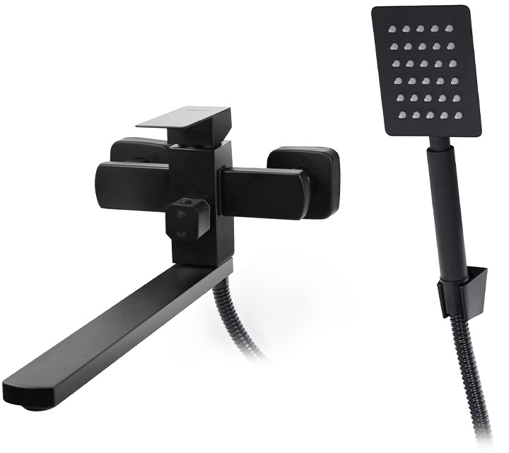 Набор смесителей Britc VSB long, черный цена 3638 грн - фотография 2