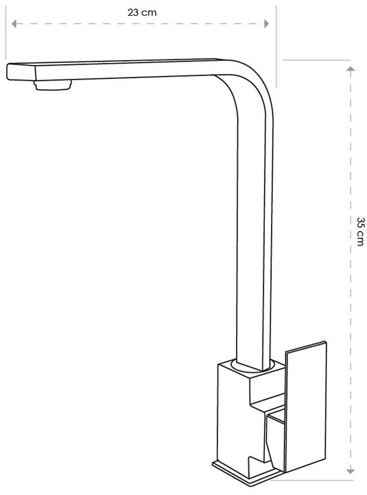 Britc VSB long, черный Габаритные размеры
