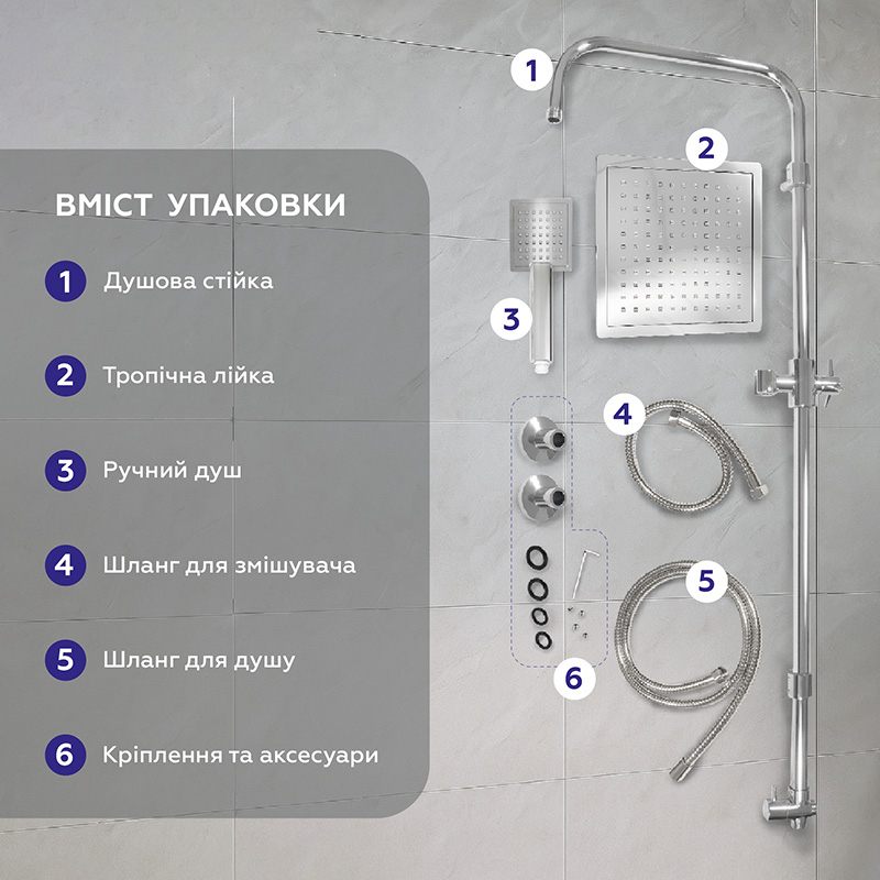 в продаже Душевая система Britc XY-1218C - фото 3